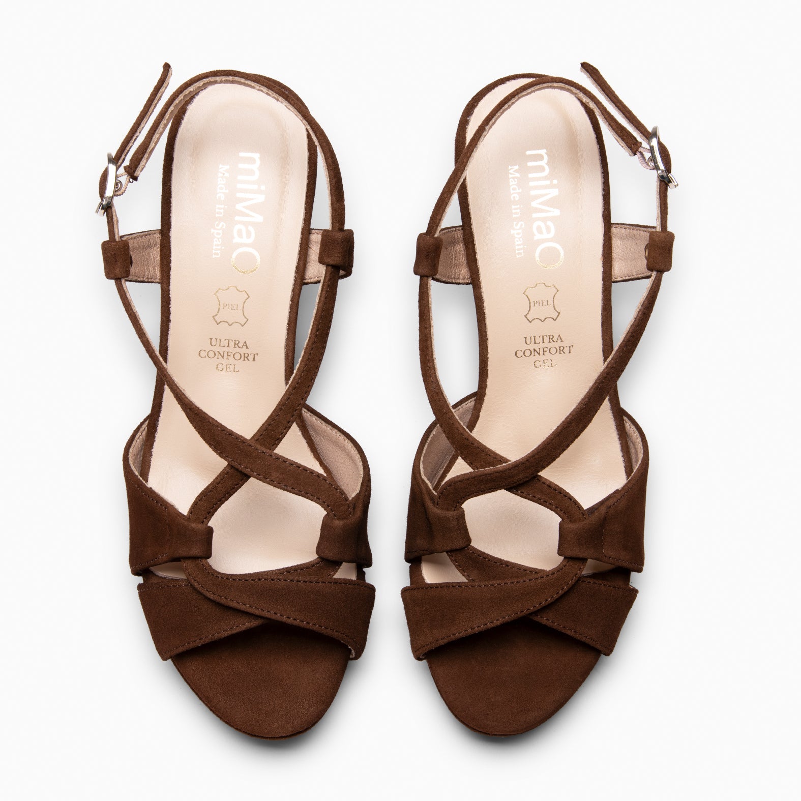 JUDITH - BROWN Heeled sandals
