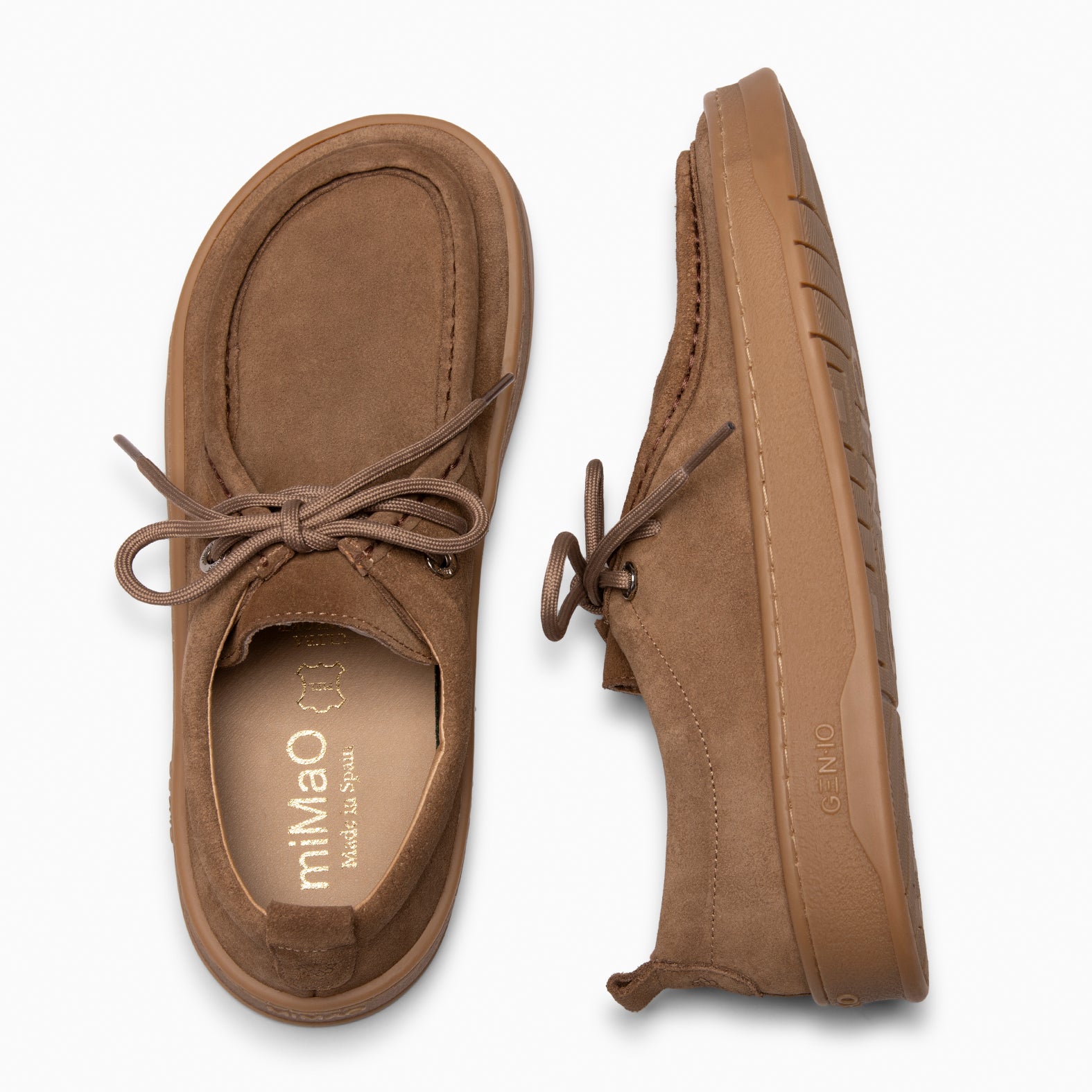 NIMBO - TAUPE Baresoft lace-up loafers