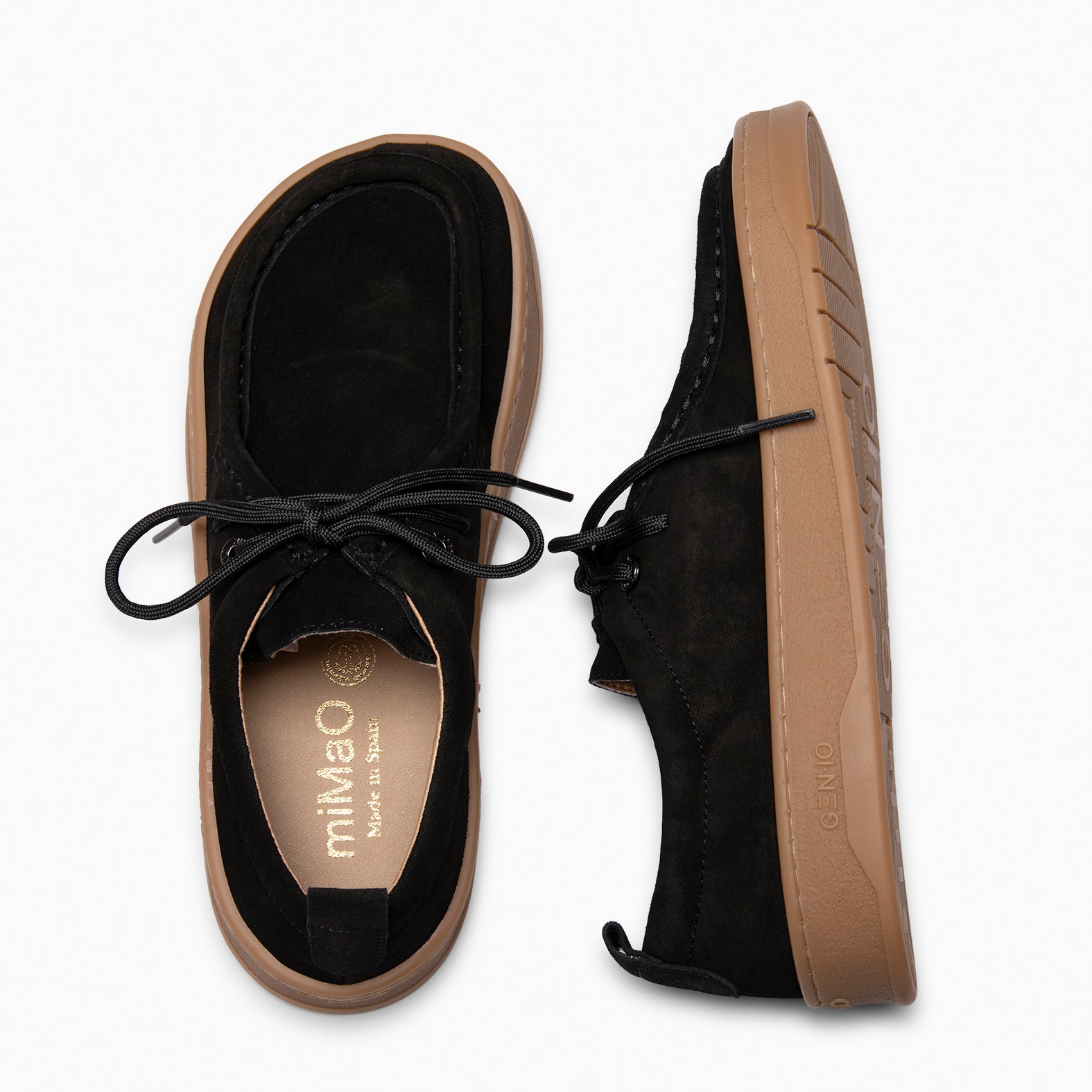 NIMBO - BLACK Baresoft lace-up loafers