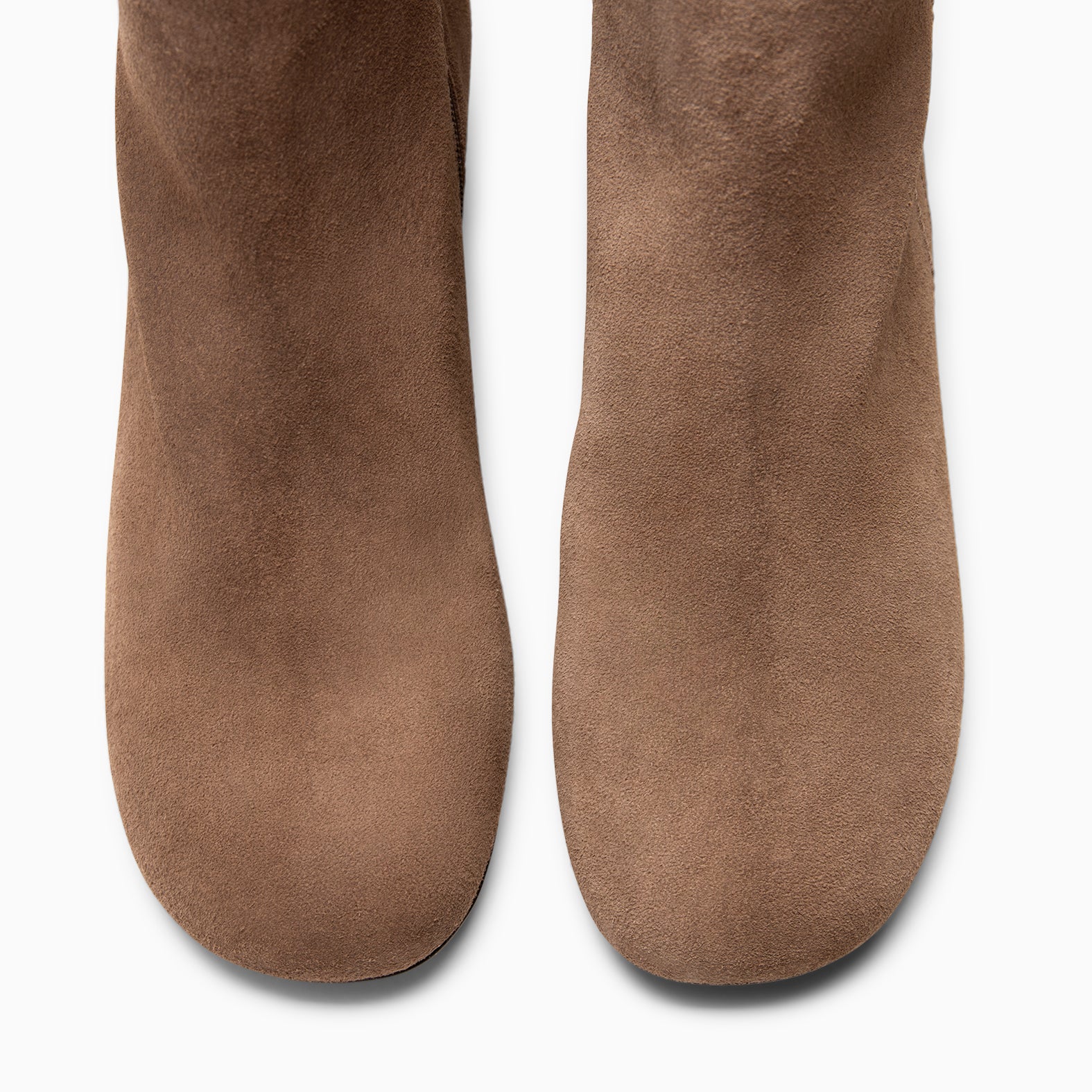 COLMAR - Botines elegantes de piel TAUPE