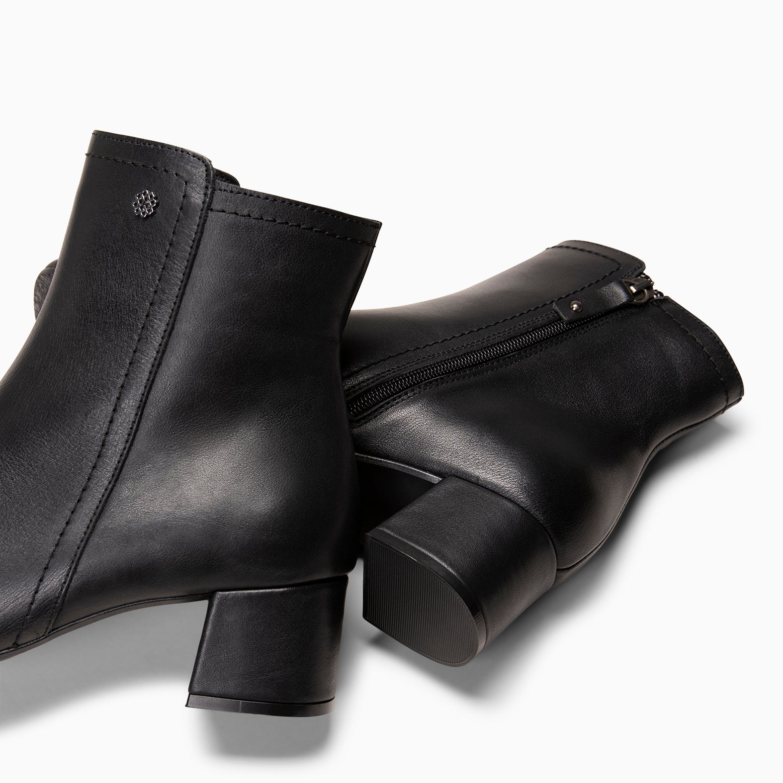 COLMAR - Botines elegantes de piel NEGRO NAPA