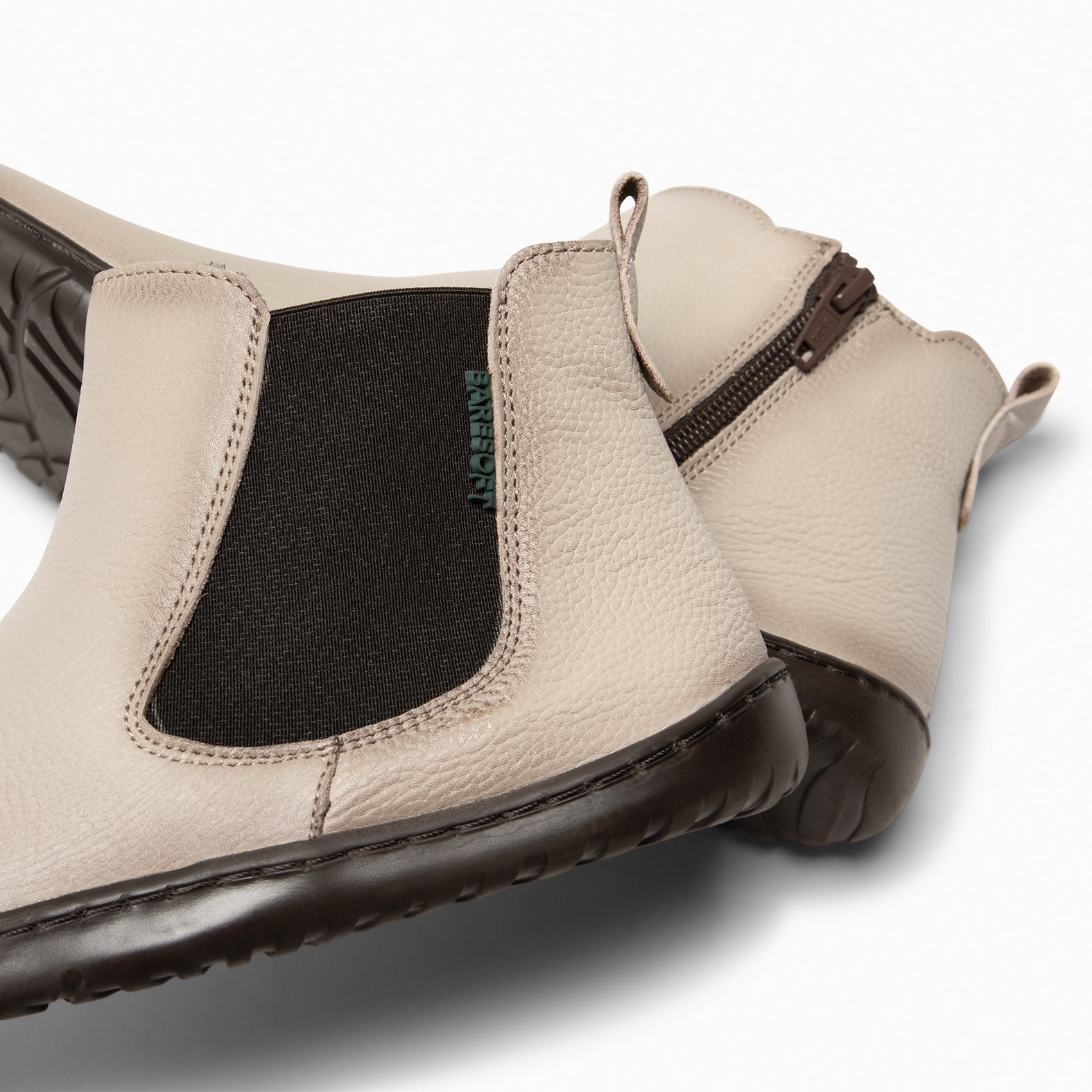 SAND -Botines tipo barefoot con elástico TAUPE