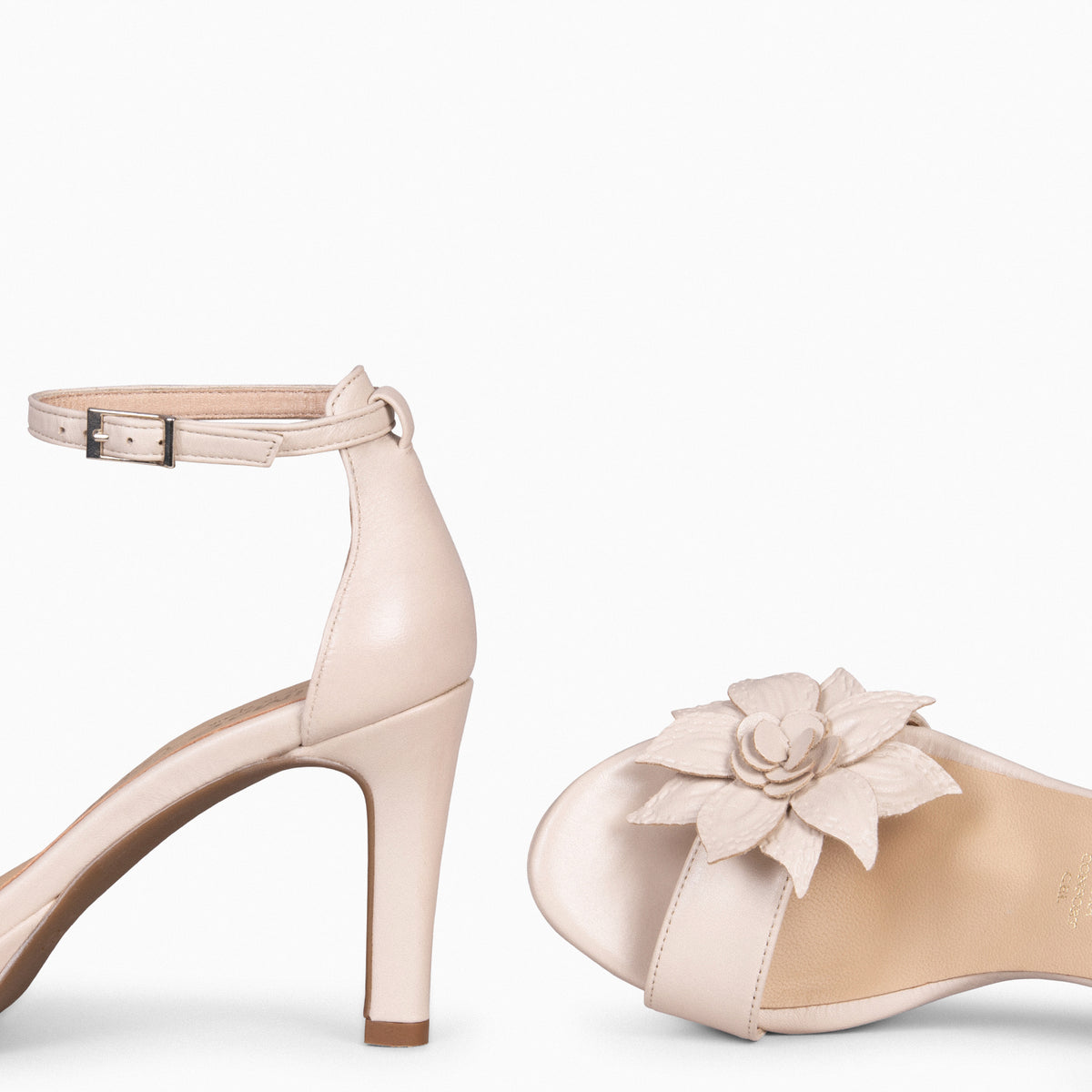 SELENE - NUDE bridal sandal