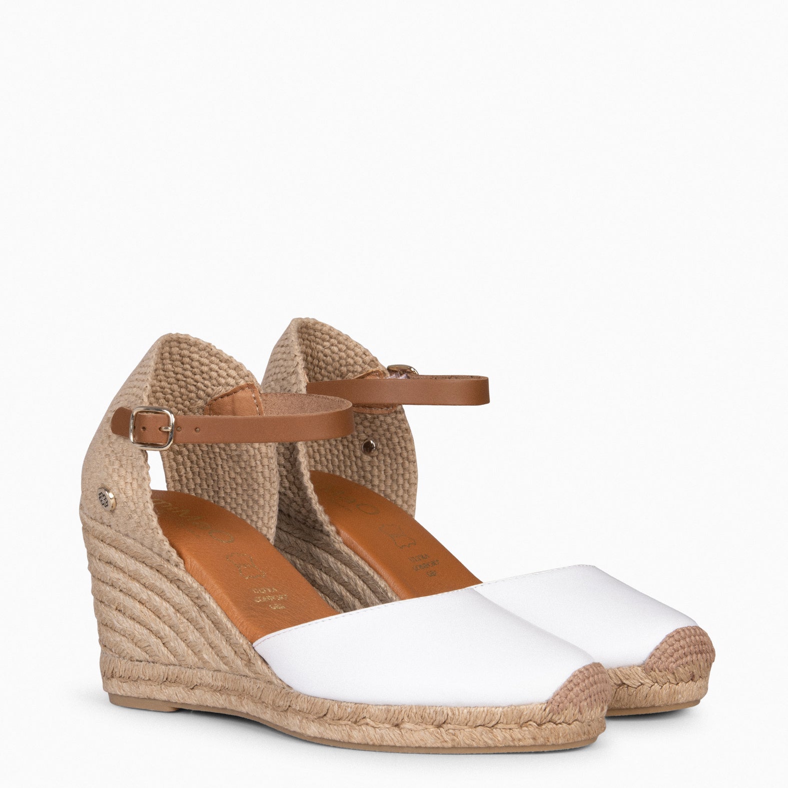 GIO - WHITE WEDGE ESPADRILLES