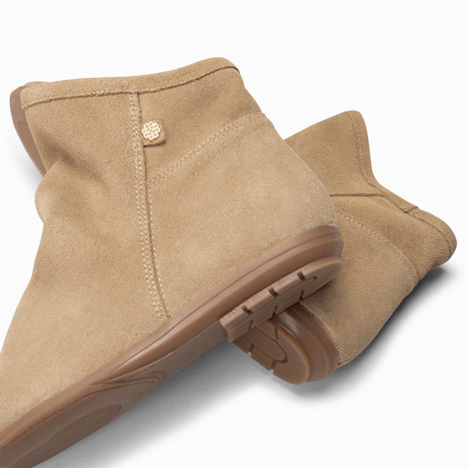 CHESS - Botines de ante con caña fruncida BEIGE