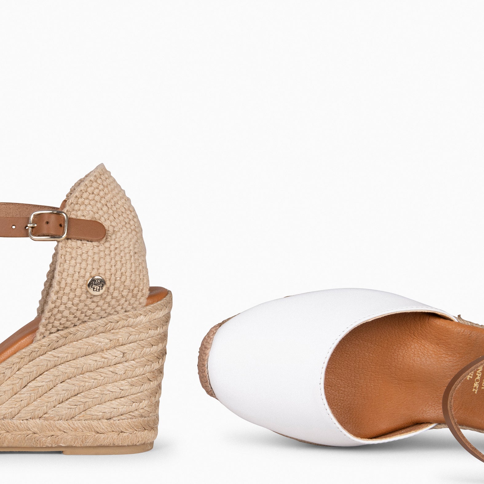 GIO - WHITE WEDGE ESPADRILLES