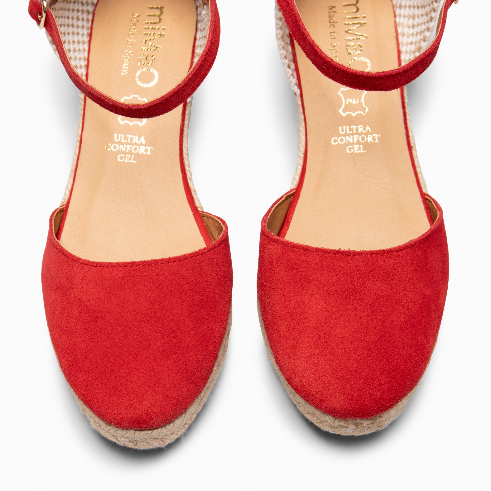 FORNELLS - RED WEDGE ESPADRILLES