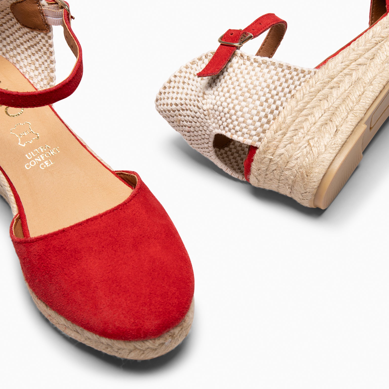 FORNELLS - RED WEDGE ESPADRILLES