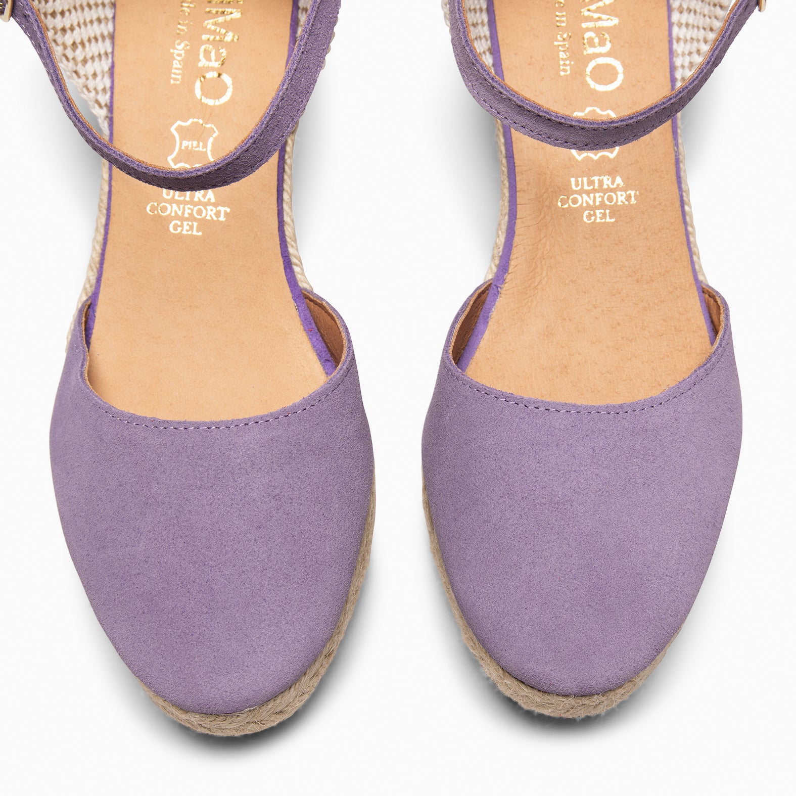 FORNELLS - LILAC WEDGE ESPADRILLES