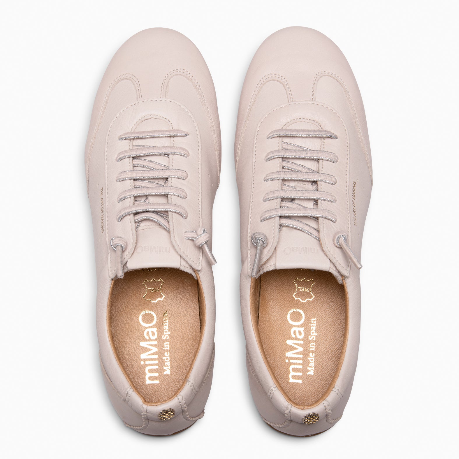 DUBLIN - NUDE WOMEN'S SNEAKERS IN NAPPA LEATHER