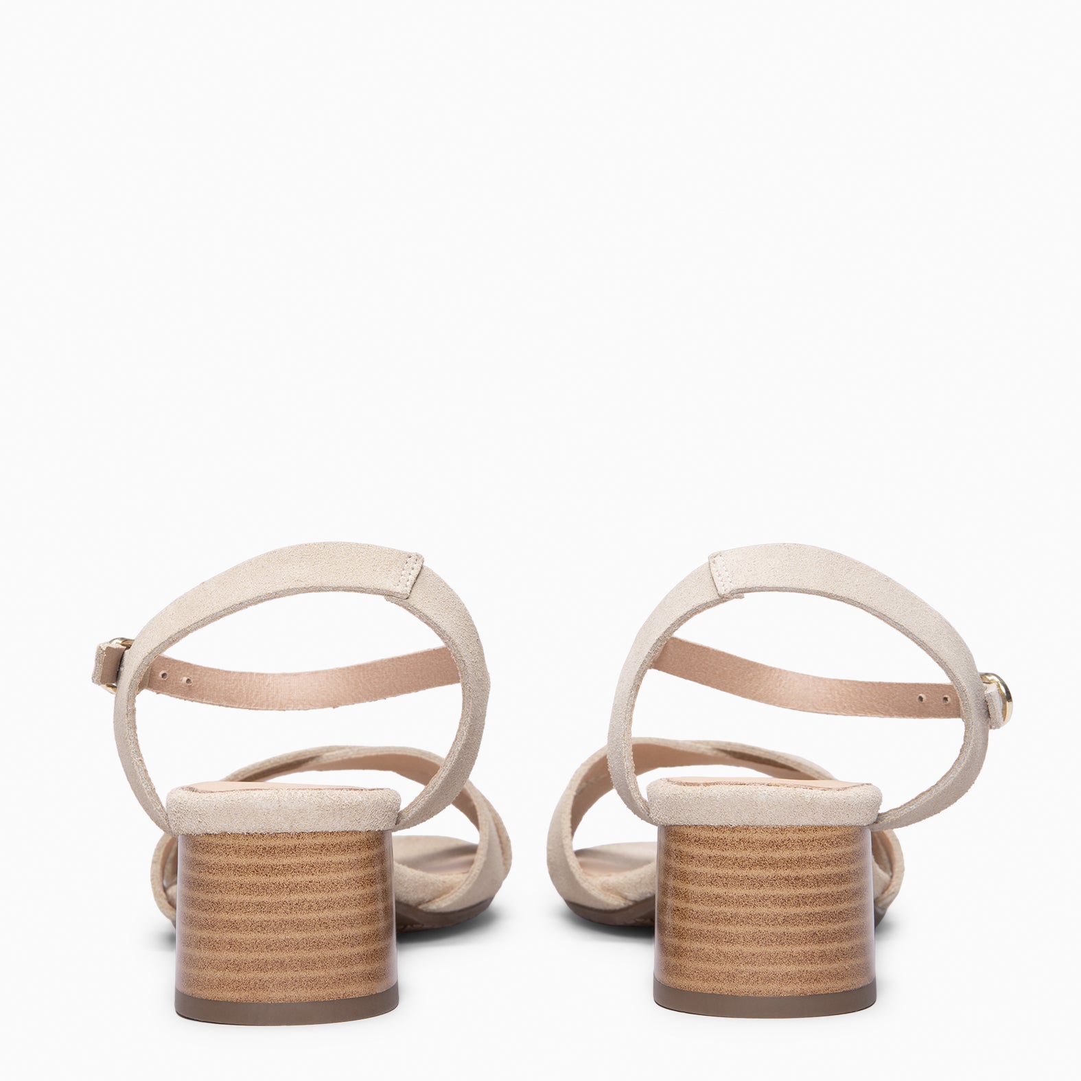 ORIANA - Sandalias de tacón de ante BEIGE