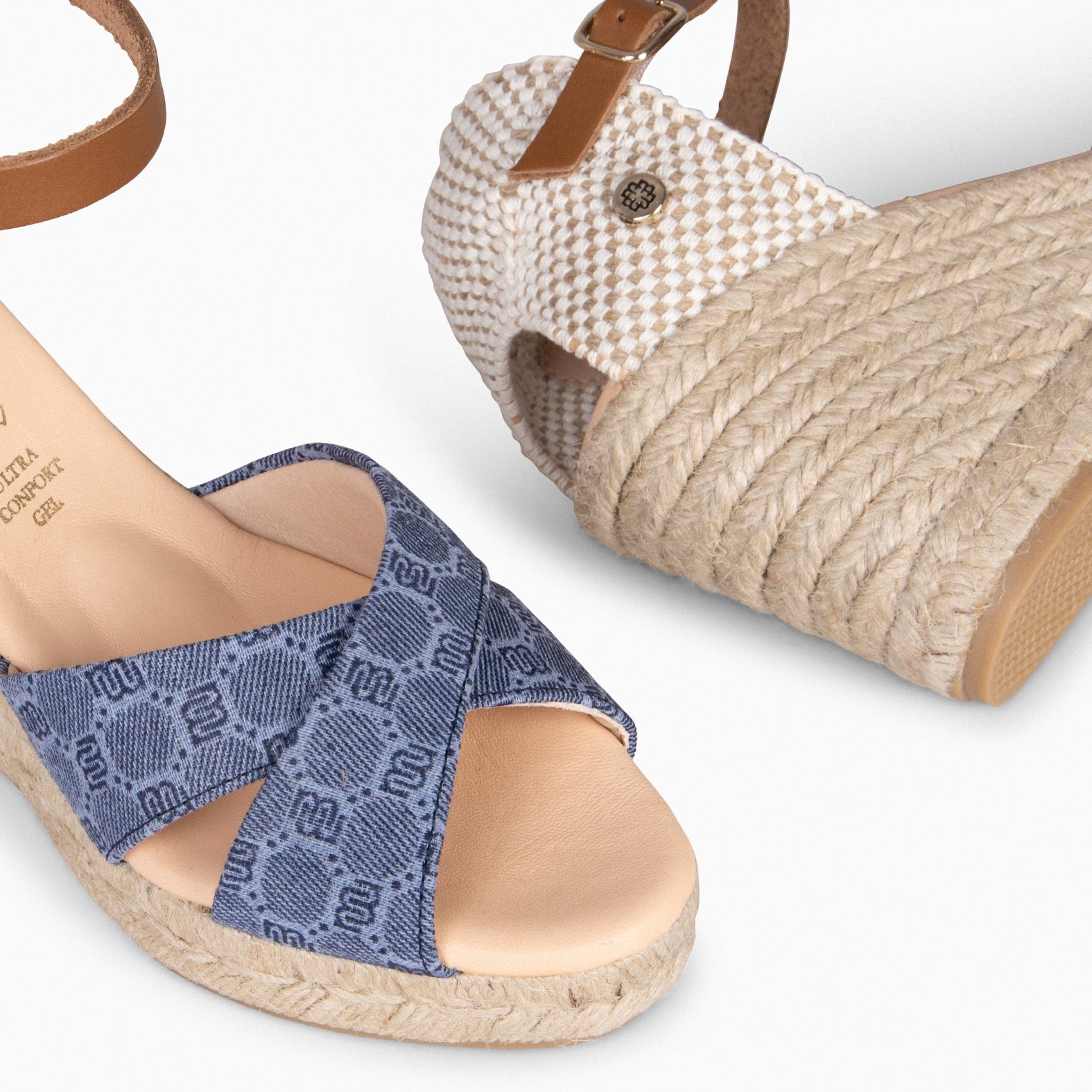 NAYADE – Espadrilles tissu jacquard JEANS