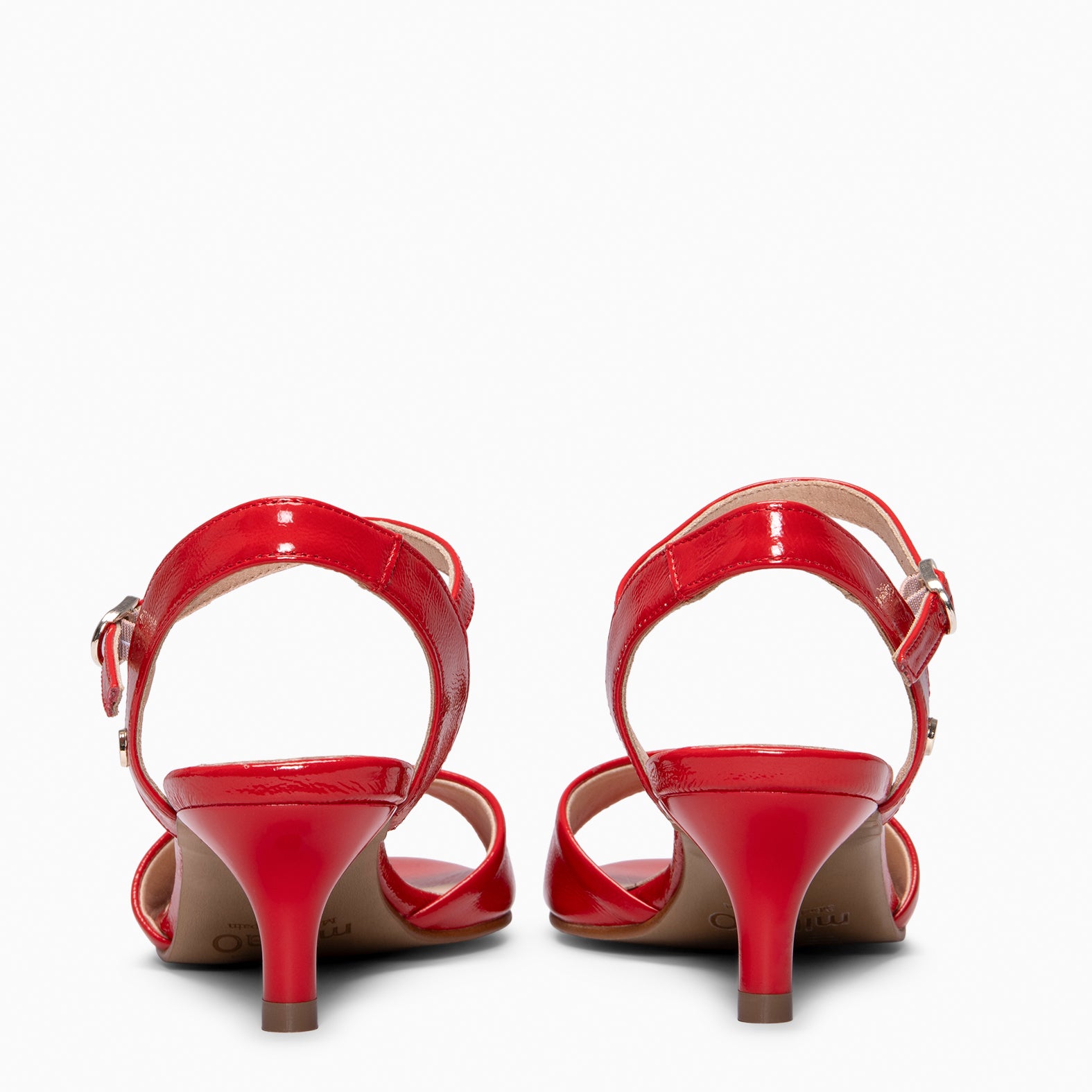 ROSE - Destalonado con tacón kitten ROJO