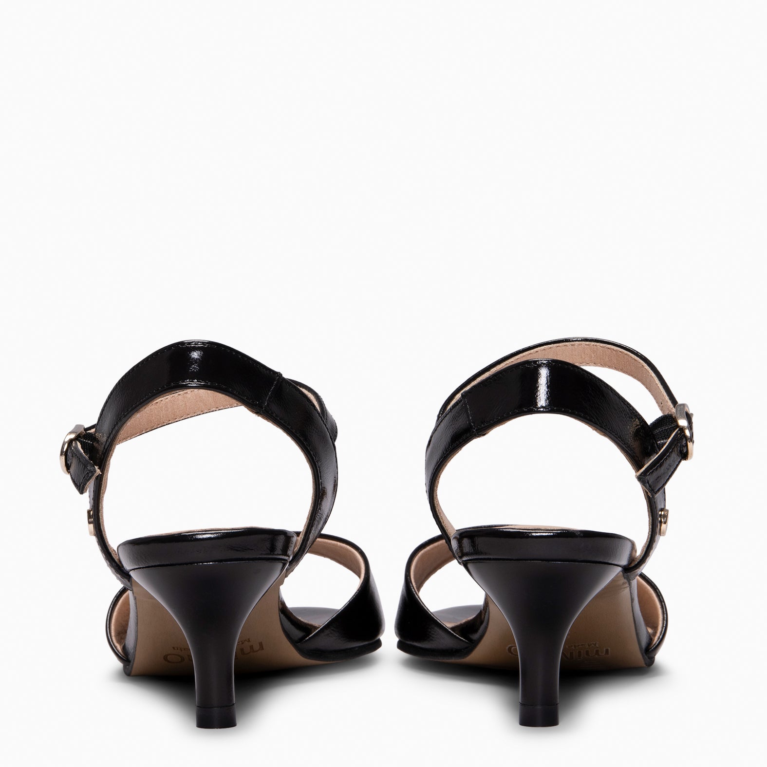 ROSE - Destalonado con tacón kitten NEGRO