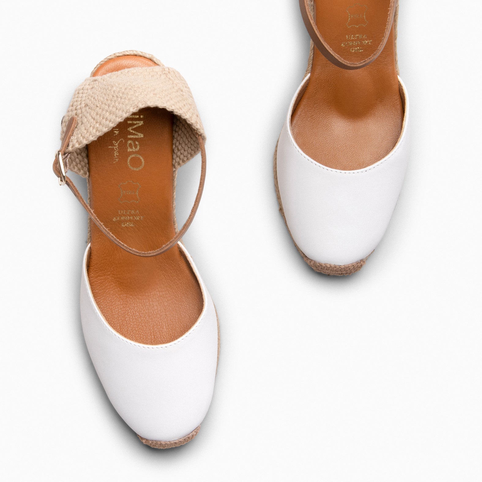 GIO - WHITE WEDGE ESPADRILLES