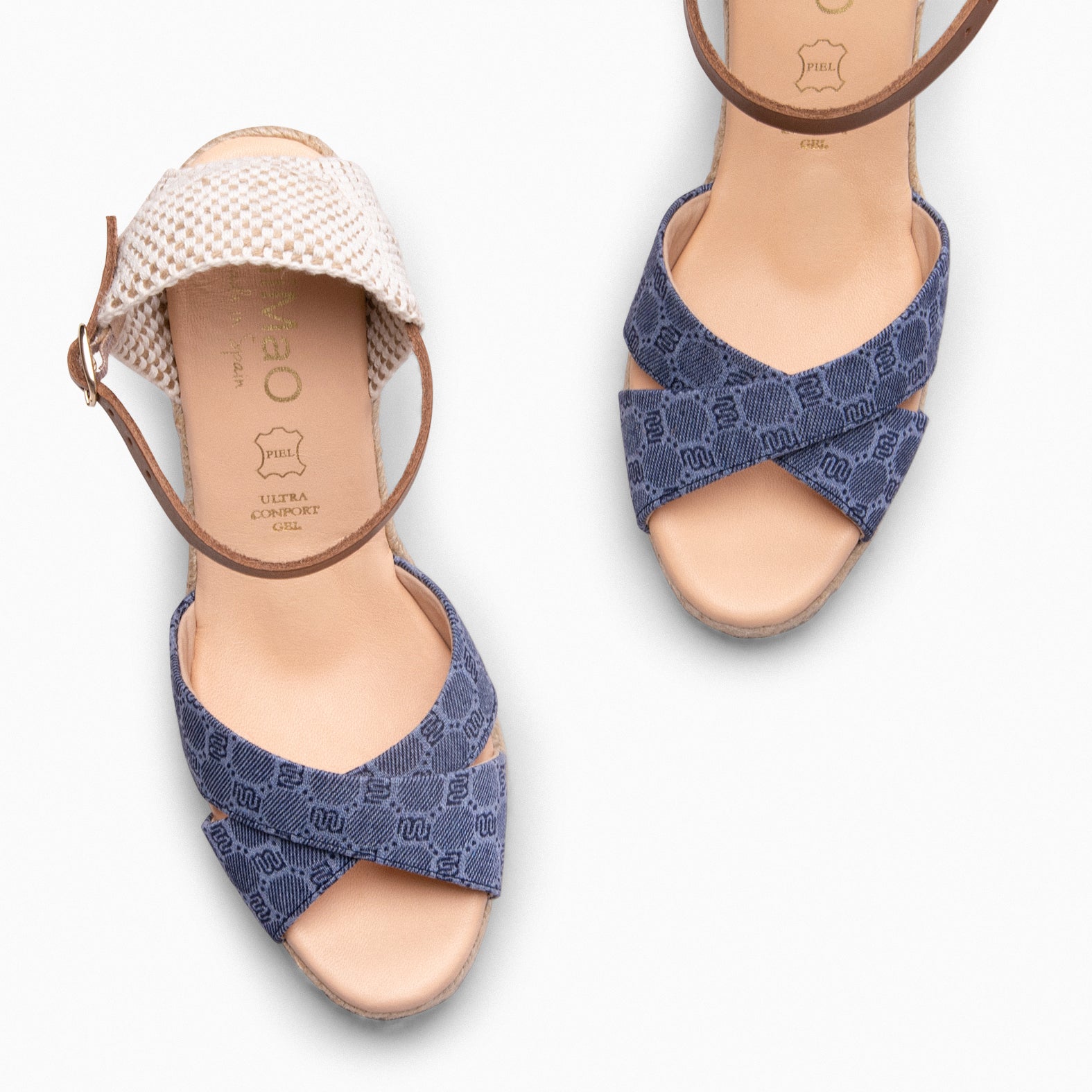 NAYADE – Espadrilles tissu jacquard JEANS