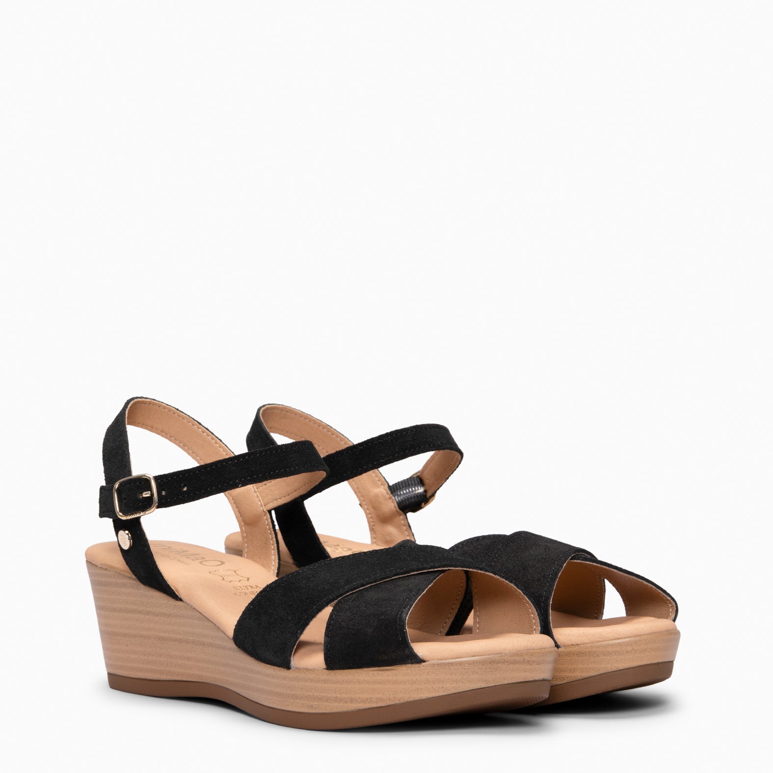 MAR - Cuñas Ligeras de tiras cruzadas NEGRO