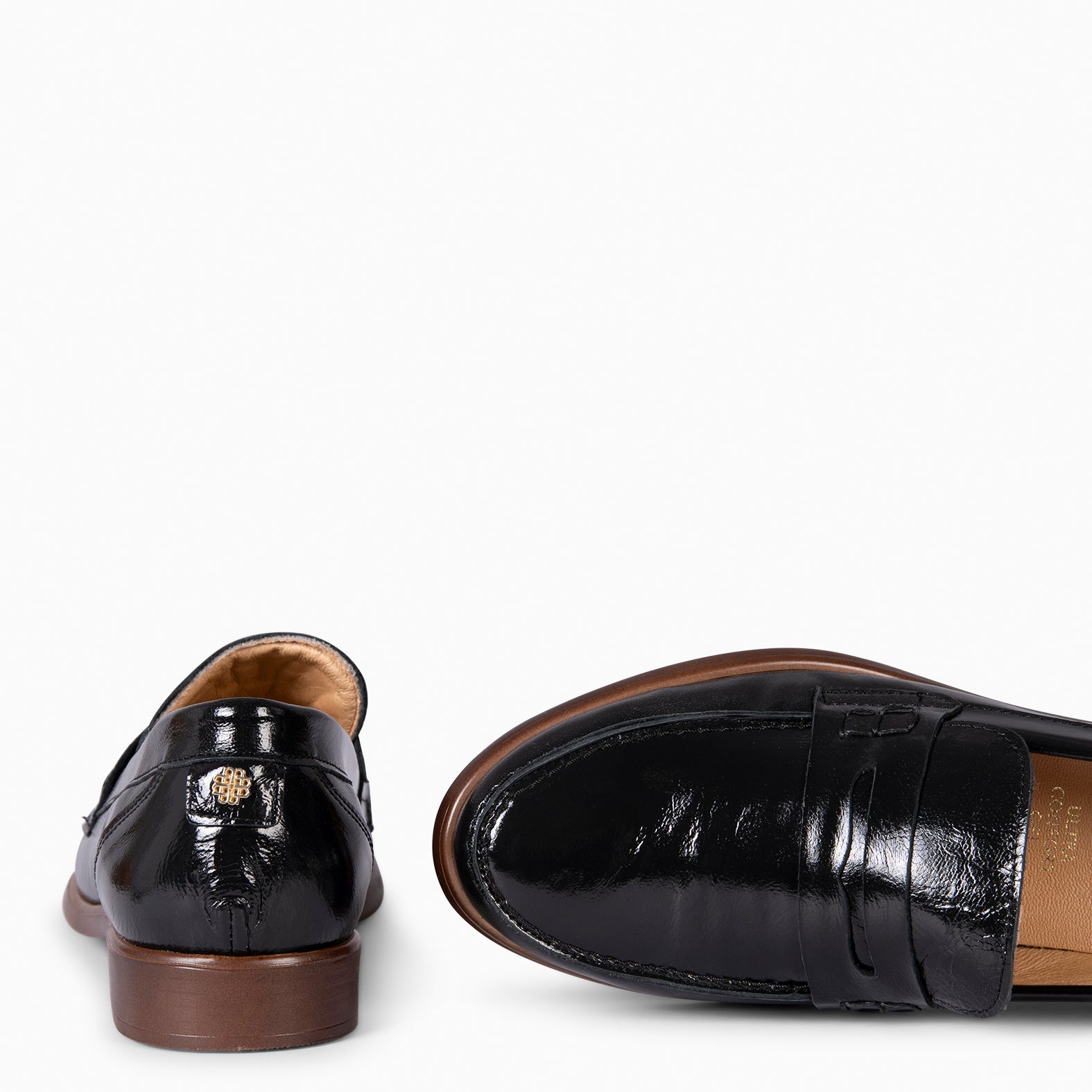 ABBY - Mocassins pour femme en cuir NOIR