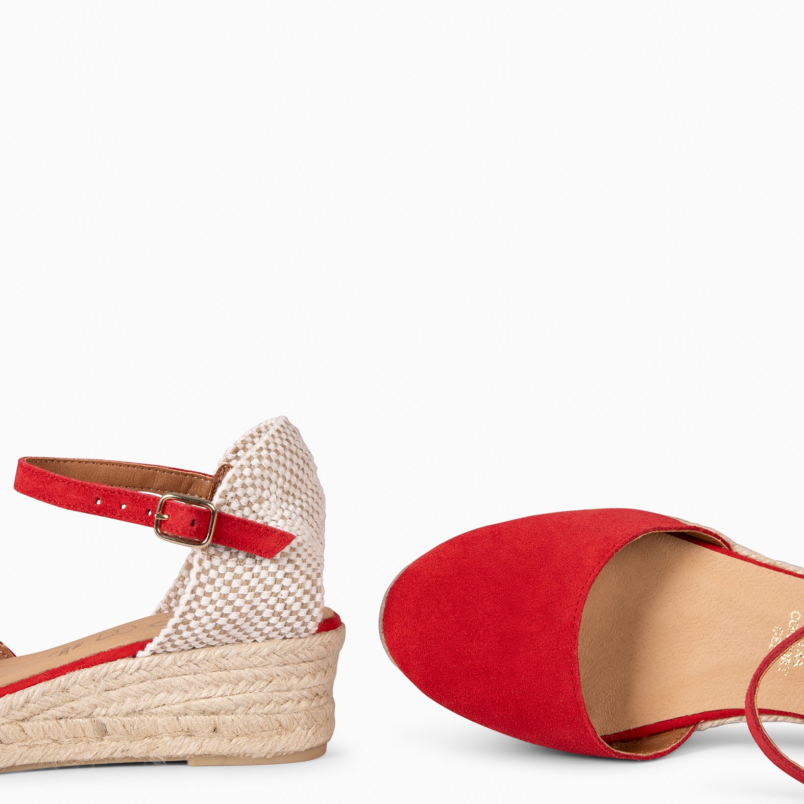 FORNELLS - RED WEDGE ESPADRILLES