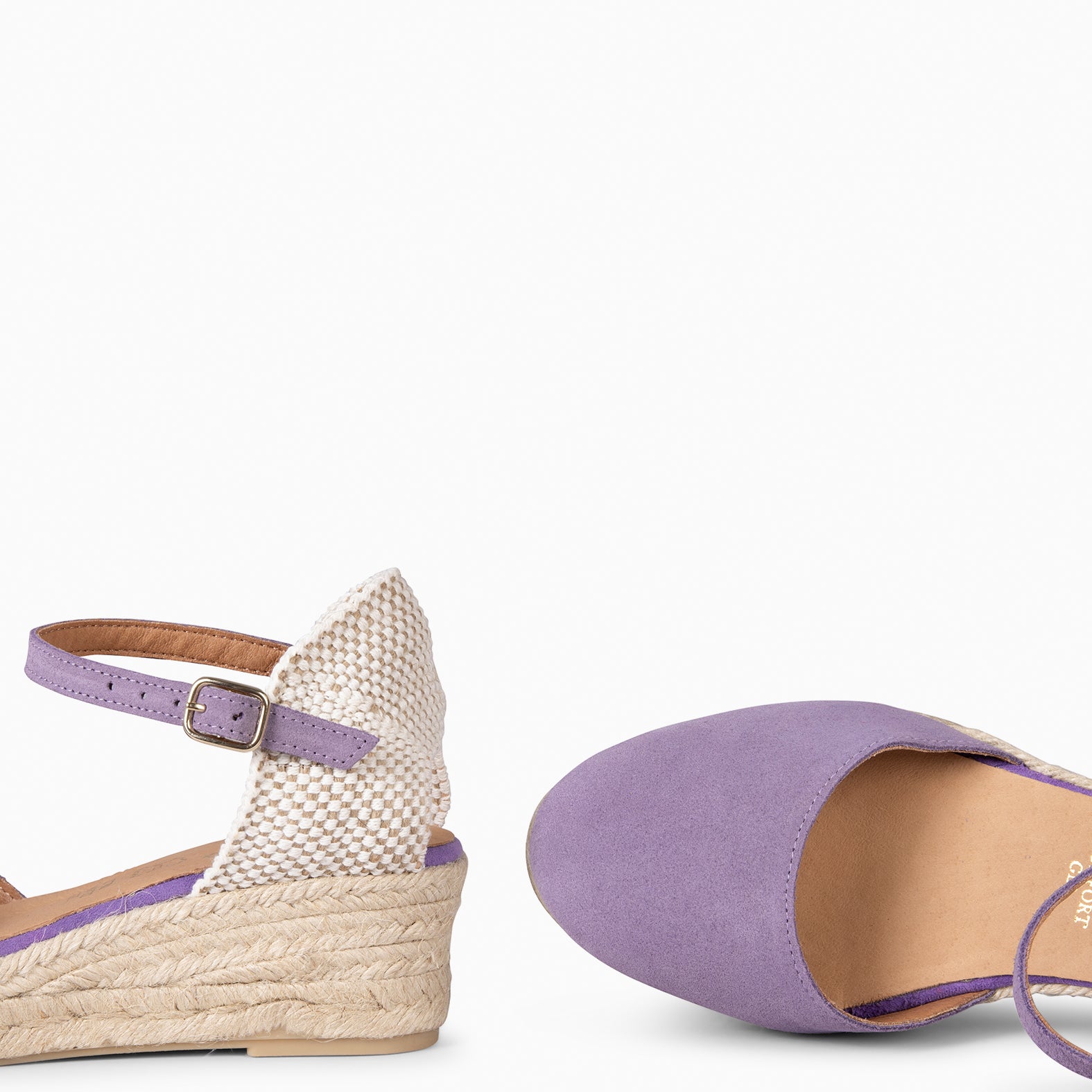 FORNELLS - LILAC WEDGE ESPADRILLES