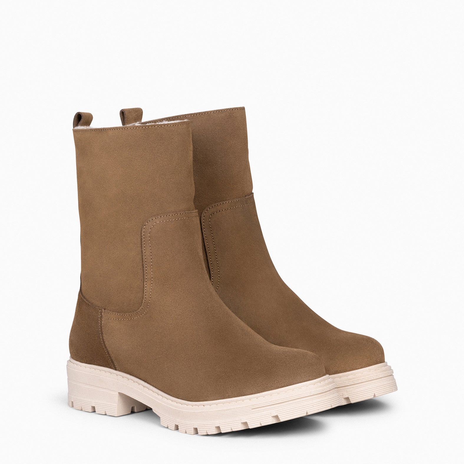 ALASKA – Bottines Fourrées pour femme CAMEL