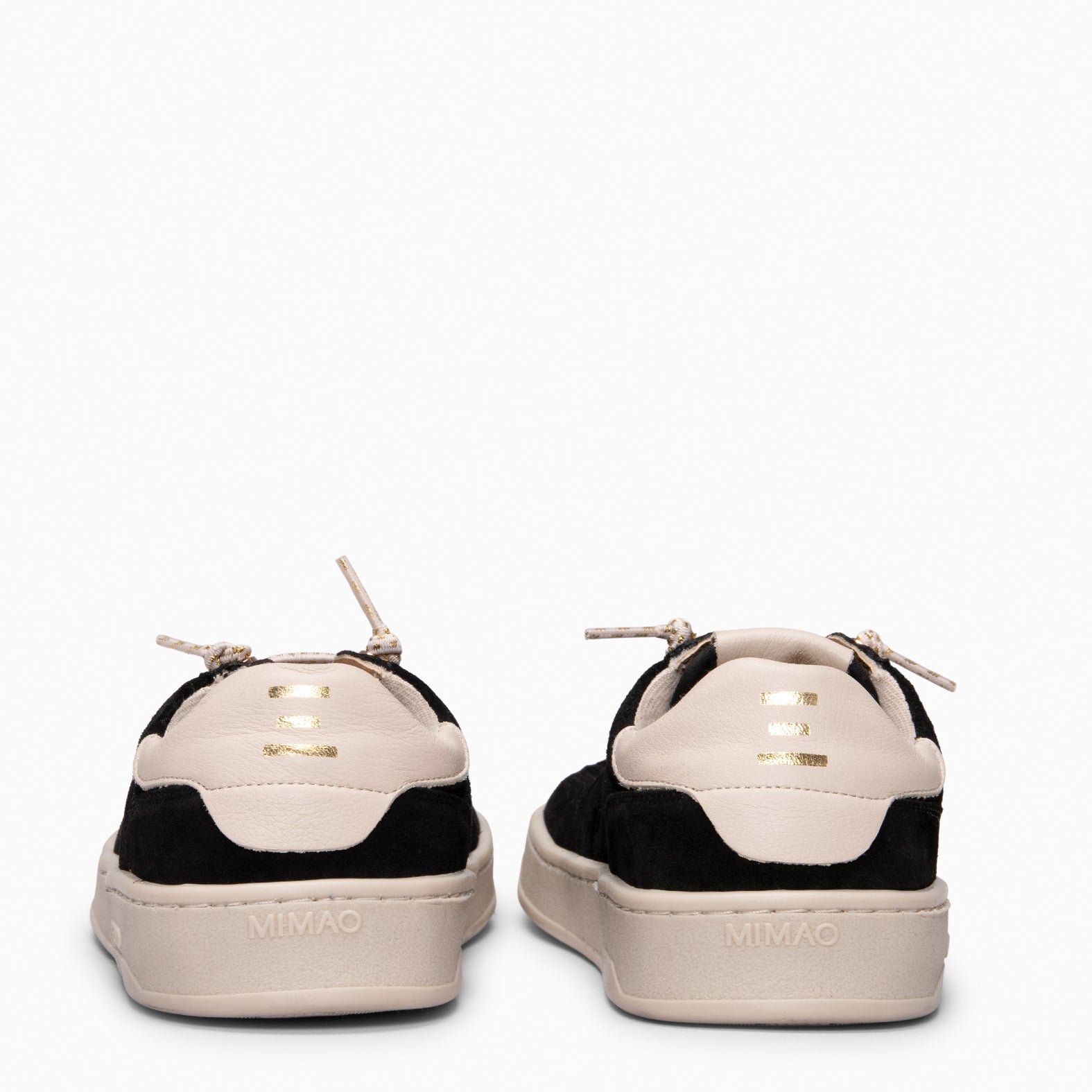 GENIUS - BIEGE and BLACK Baresoft sneaker