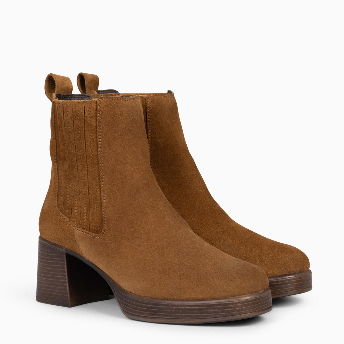 DAYTON - CAMEL Women zipper booties