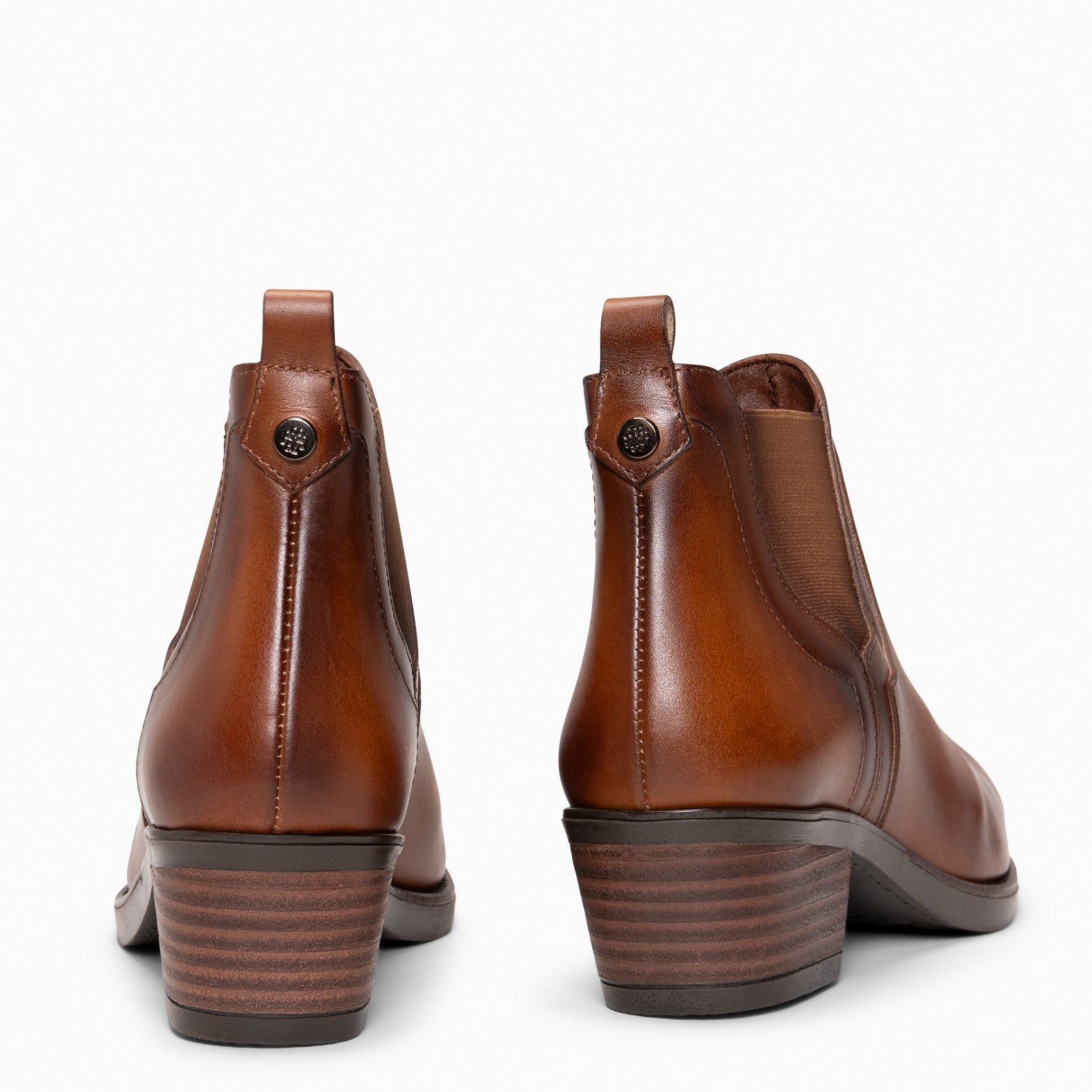 BILLY - CAMEL Heeled chelsea style ankle boots