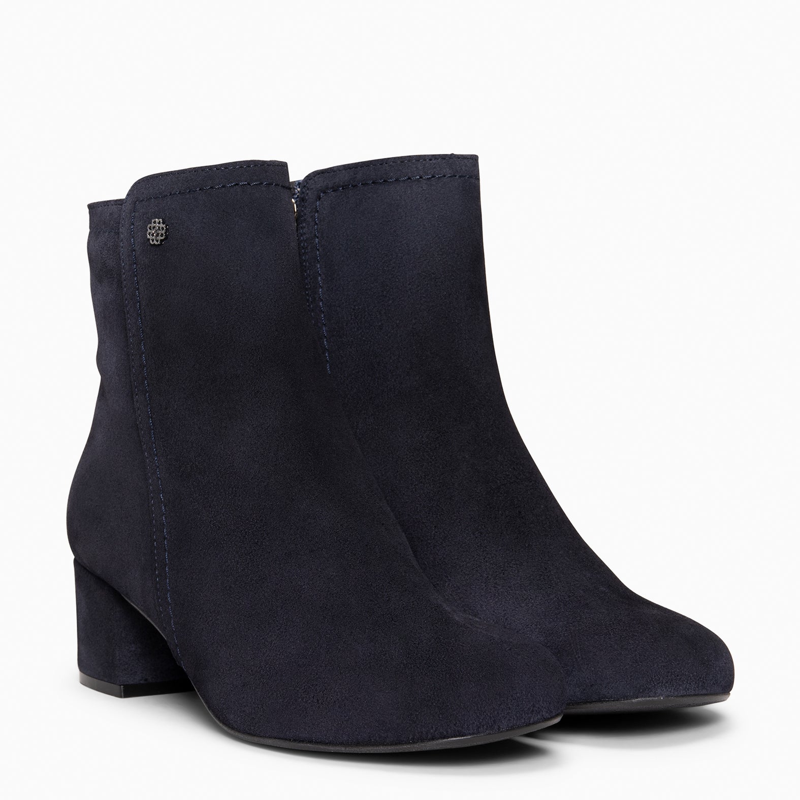 COLMAR - Botines elegantes de piel MARINO