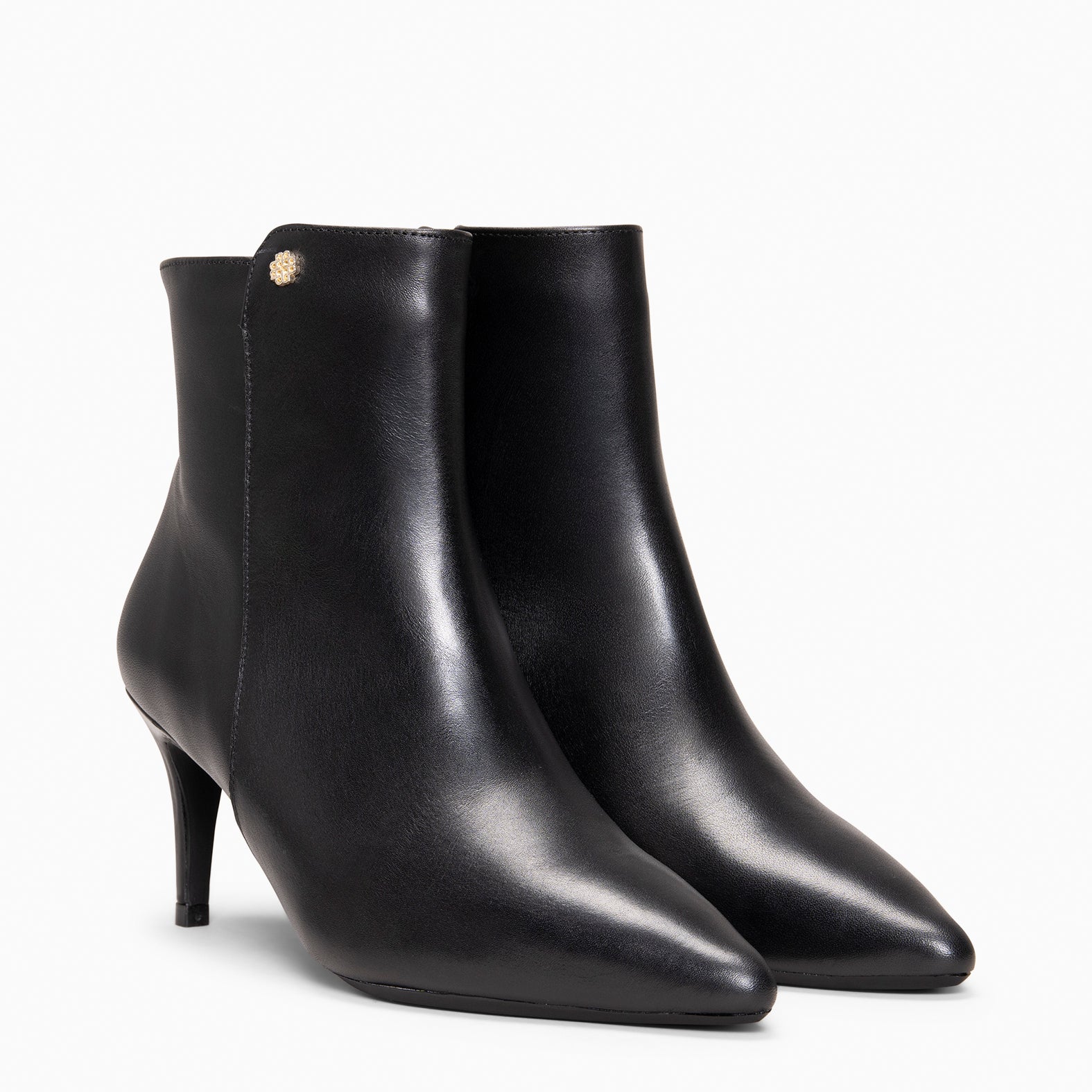 NIGHT - Botines de tacón de aguja NEGRO