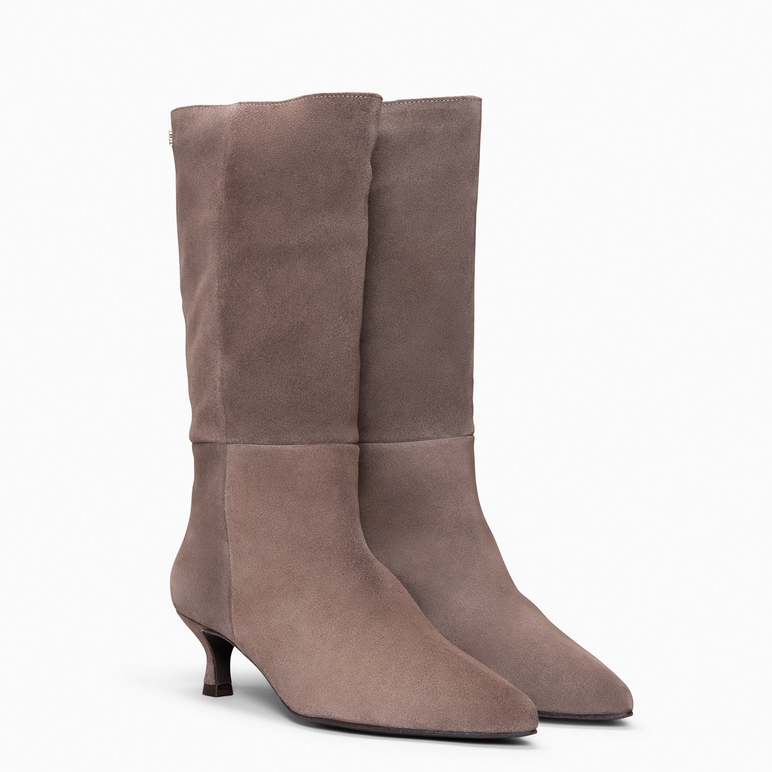 IMPERIAL - Botas con tacón kitten TAUPE