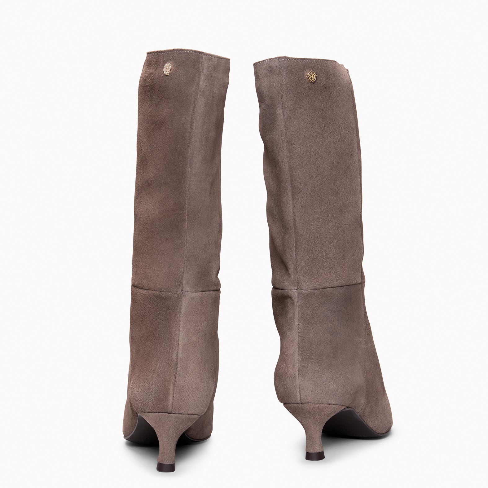 IMPERIAL - Botas con tacón kitten TAUPE