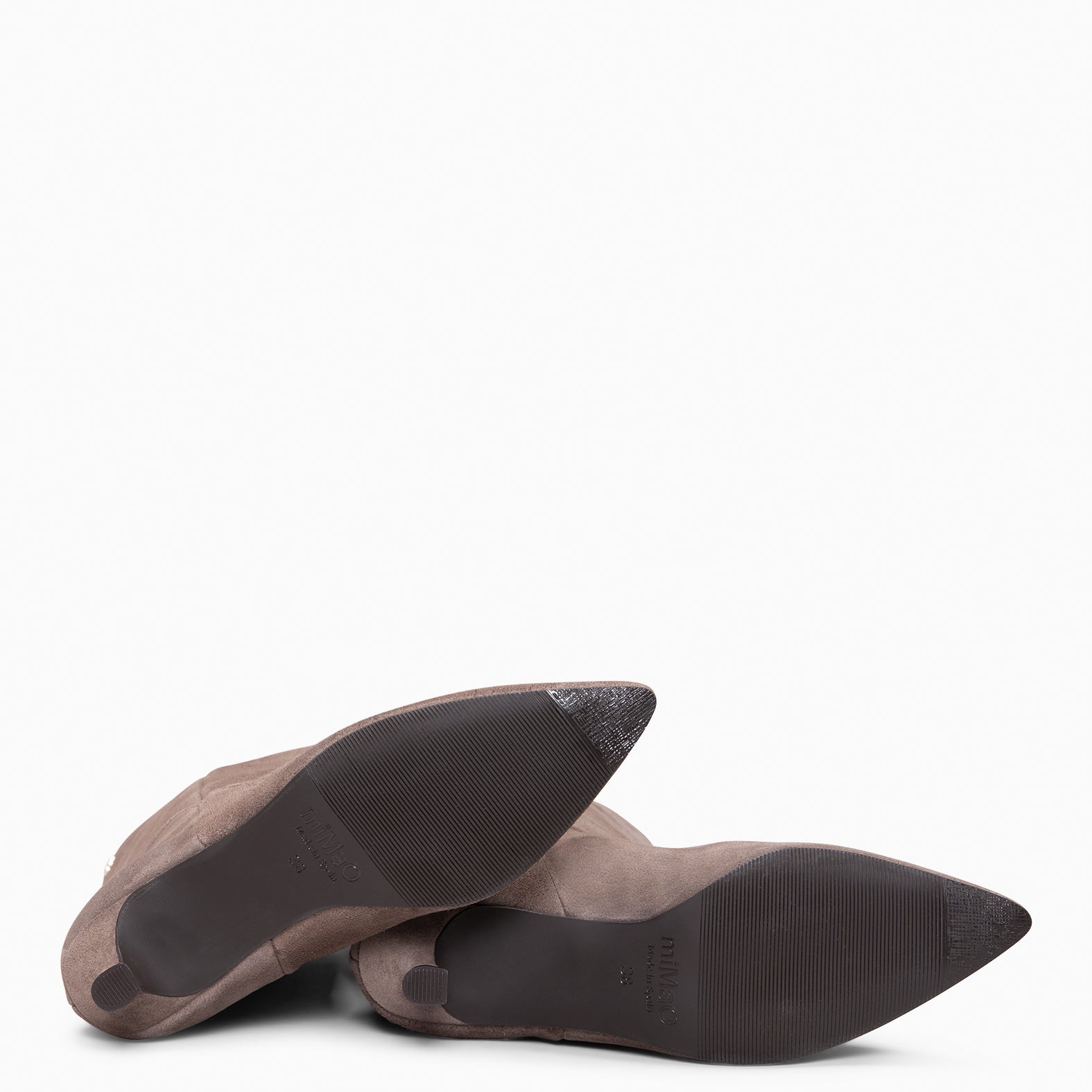 IMPERIAL - Botas con tacón kitten TAUPE