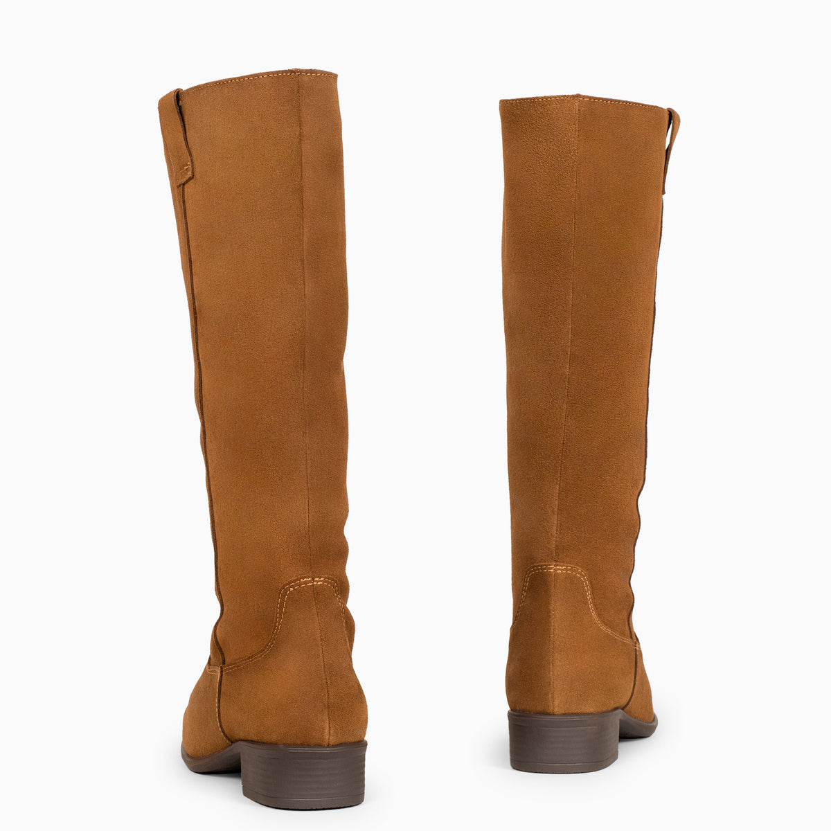 TEXAS - CAMEL Low Heel Boots