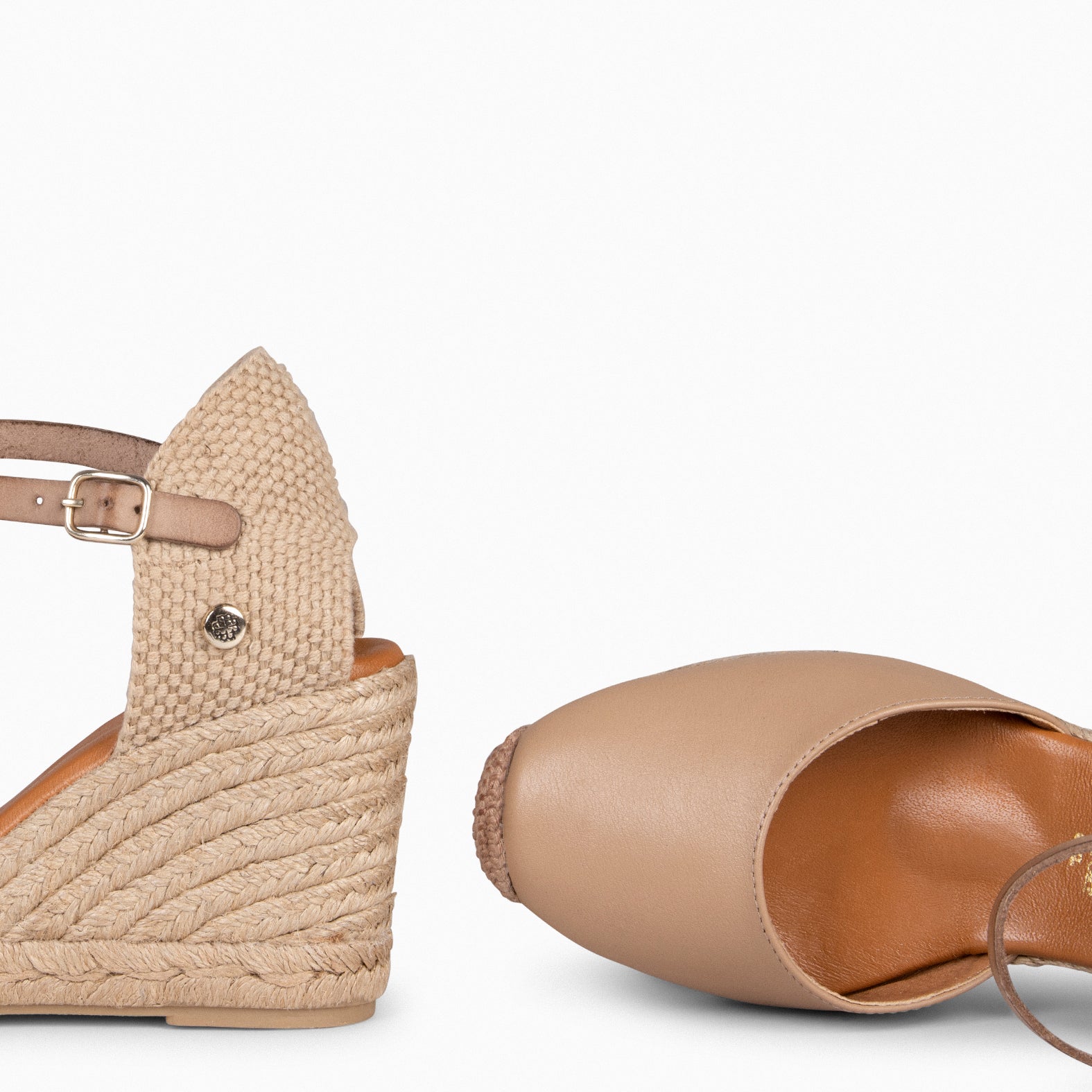 GIO - TAUPE WEDGE ESPADRILLES