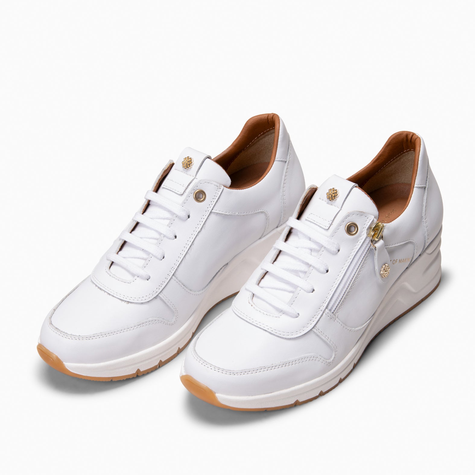 NIMES - Zapatillas deportivas con adorno cremallera BLANCO
