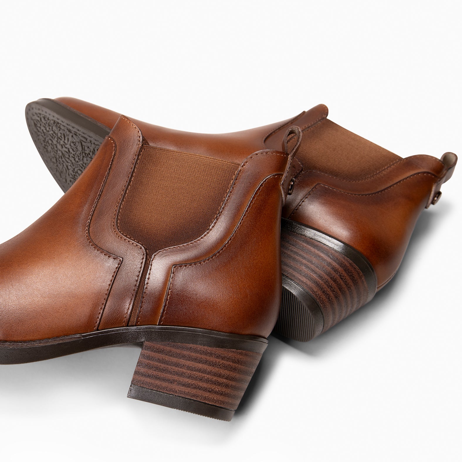 BILLY - CAMEL Heeled chelsea style ankle boots