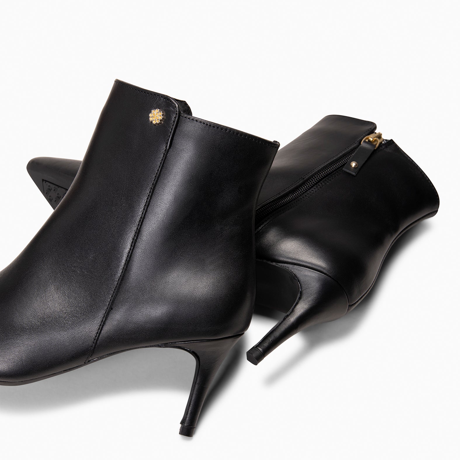 NIGHT - Botines de tacón de aguja NEGRO