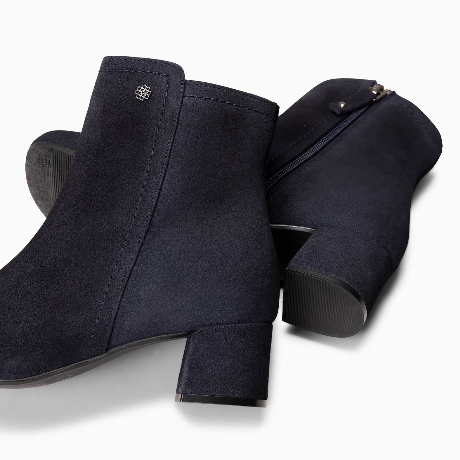 COLMAR - NAVY Elegant leather ankle boots