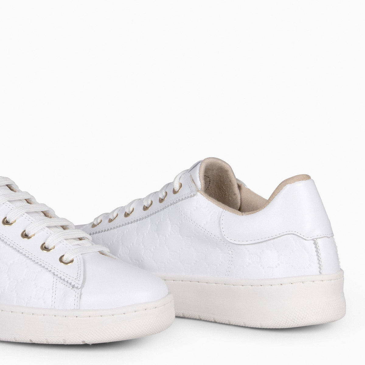 MARSELLA - Sneakers cordones intercambiables BLANCO