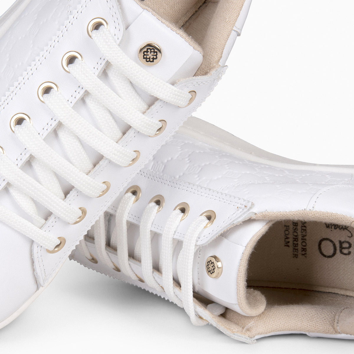 MARSELLA - Sneakers cordones intercambiables BLANCO