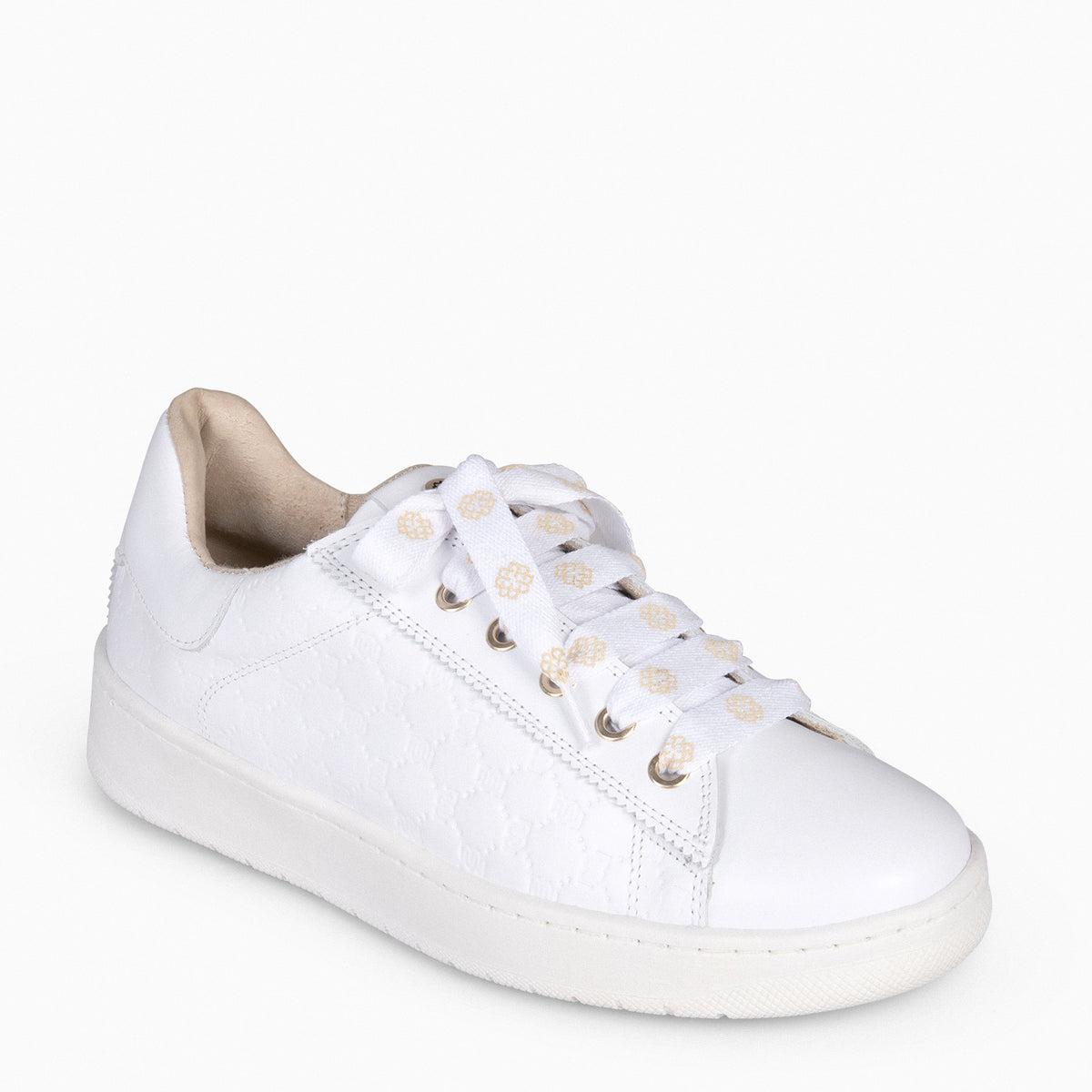 MARSELLA - Sneakers cordones intercambiables BLANCO