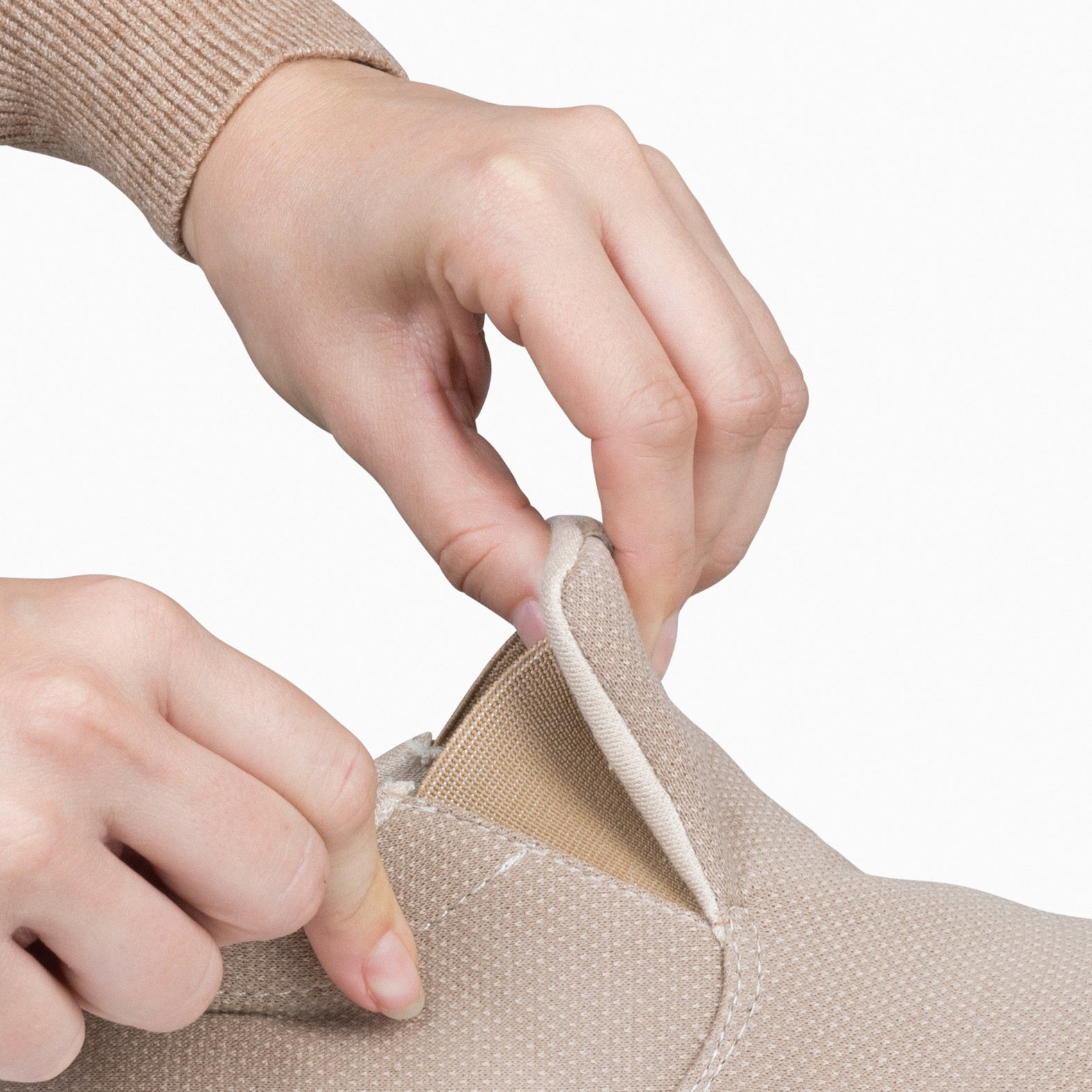 AIR – Baskets sans lacets pour femme TAUPE