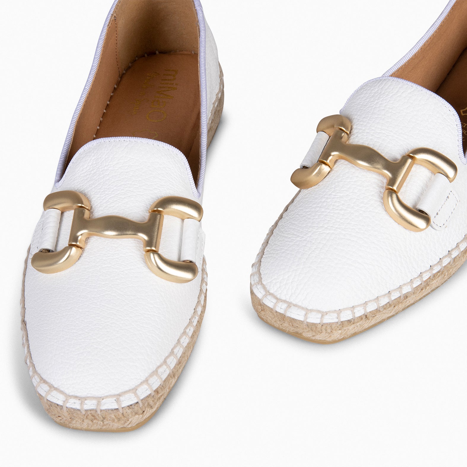 MERAYA - ALPARGATA ELEGANTE BLANCO