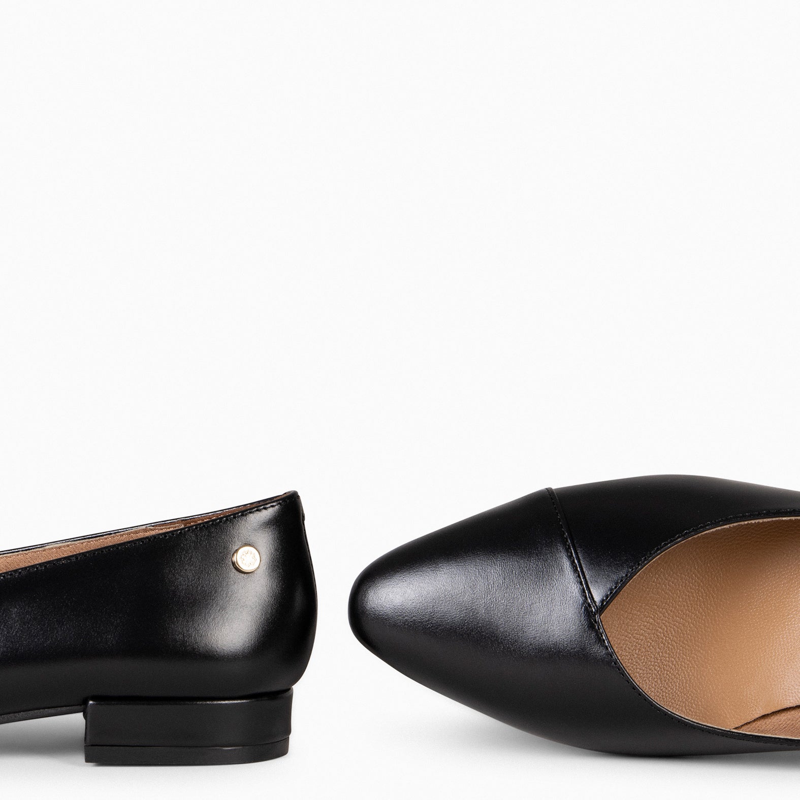 MARIE - Bailarinas tacón bajo NEGRO - miMaO ®