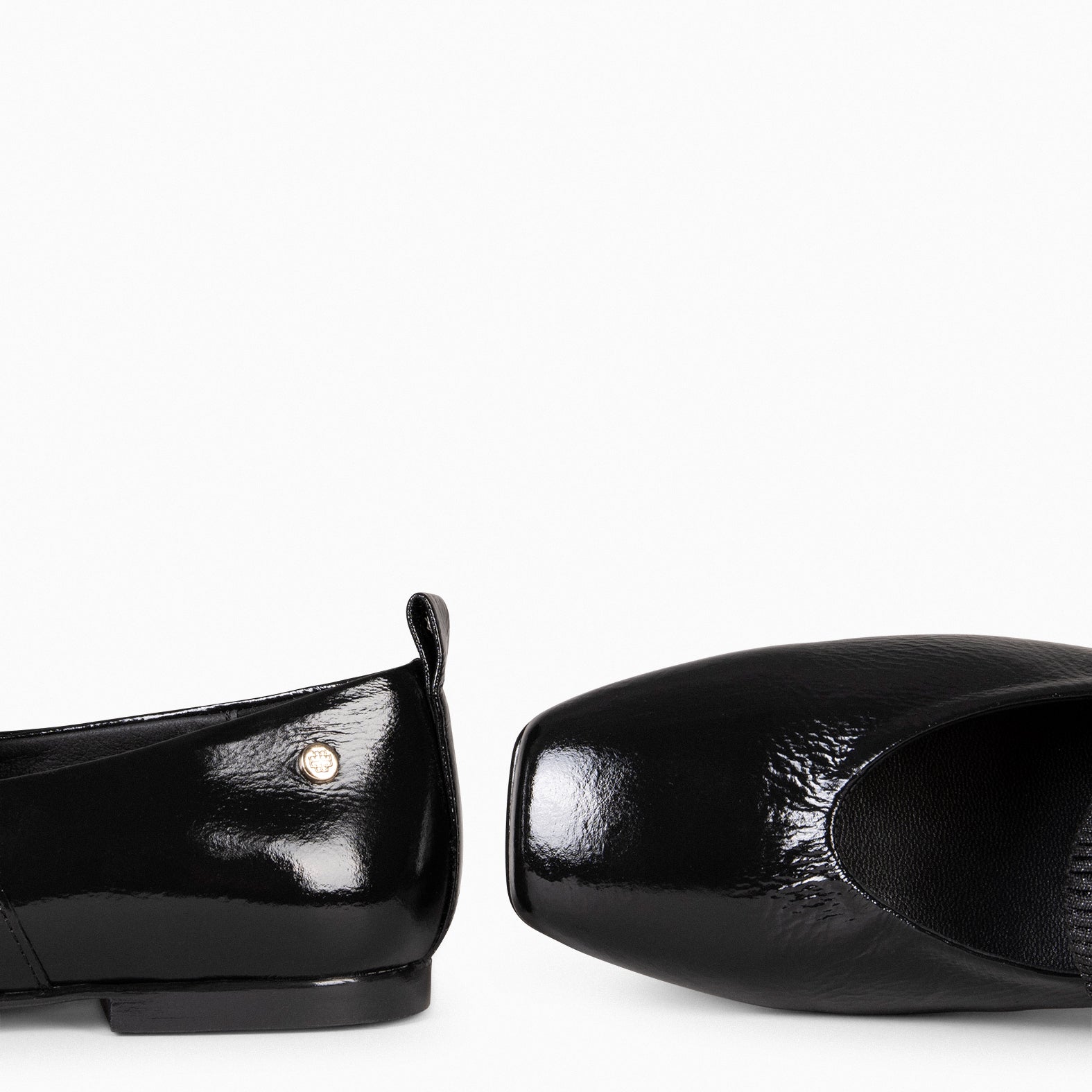 ALINA – Ballerines à bande élastique NOIR