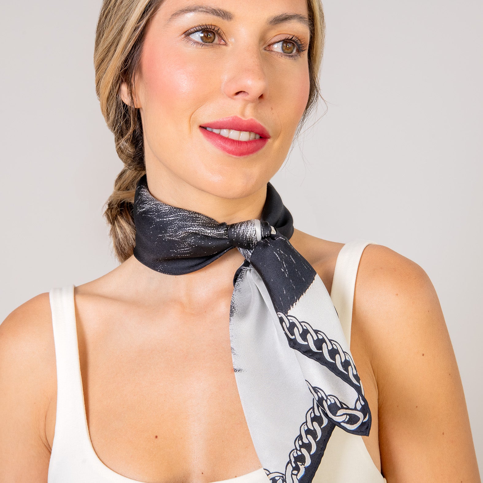 ONIX - 100% natural silk scarf