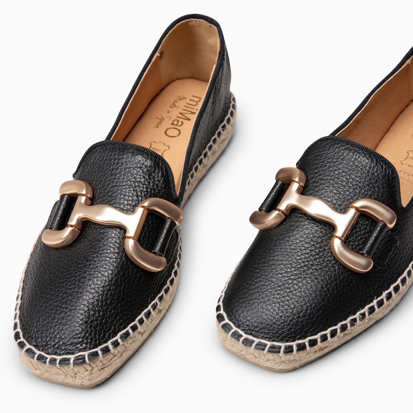 MERAYA - ALPARGATA ELEGANTE NEGRO