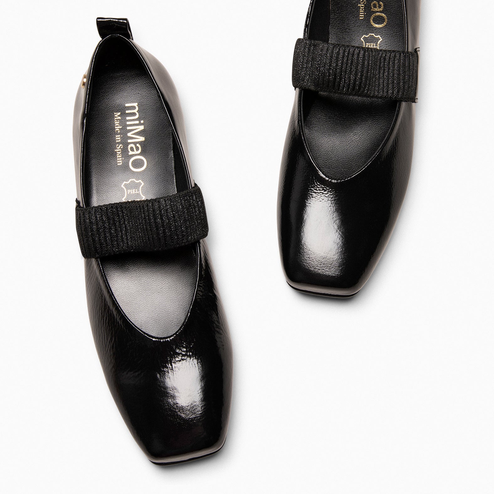 ALINA – Ballerines à bande élastique NOIR