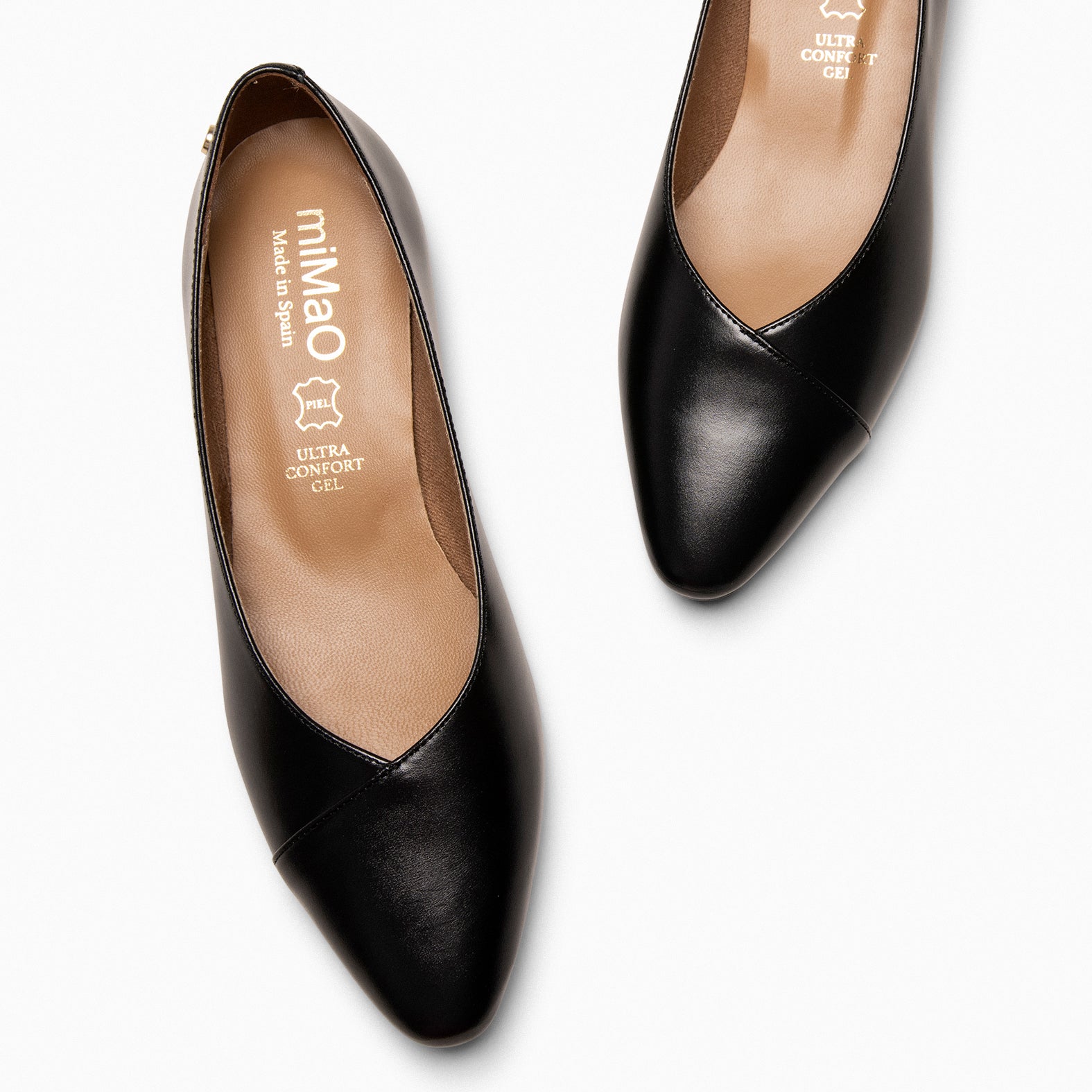 MARIE - Bailarinas tacón bajo NEGRO